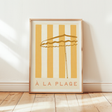 À La Plage Beach Stripe · Fine Art Print