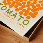trending italy hot cherry tomato art print up close texture photograph
