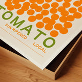 trending italy hot cherry tomato art print up close texture photograph
